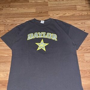 Gildan Gray T-Shirt with Yellow Print